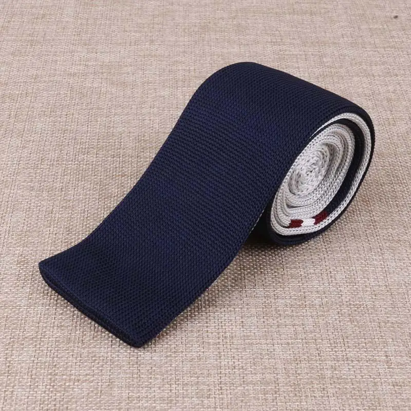 Модный мужской цветной вязаный галстук в полоску, винтажные Вязаные Галстуки в горошек, узкий галстук, тонкий тканый галстук, узкие галстуки - Цвет: 24