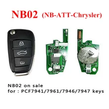 NB02 3 Кнопки Дистанционного Ключа С NB-ATT-Модель Для Chrysler Dodge Jeep Chrysler ключи от машины, может Работать С URG200/KD900/KD200 Машины