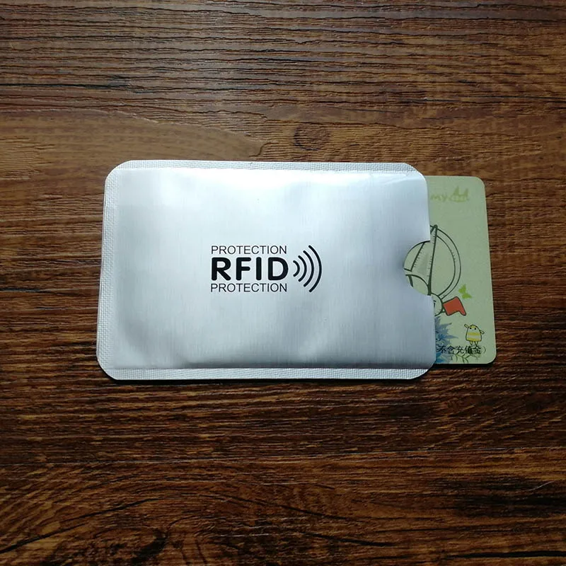 

Metal Credit Card Holder Anti Rfid Wallet Blocking Reader Lock Bank Card Holder ID Bank Card Case Protection Aluminium 6.2*9.2cm