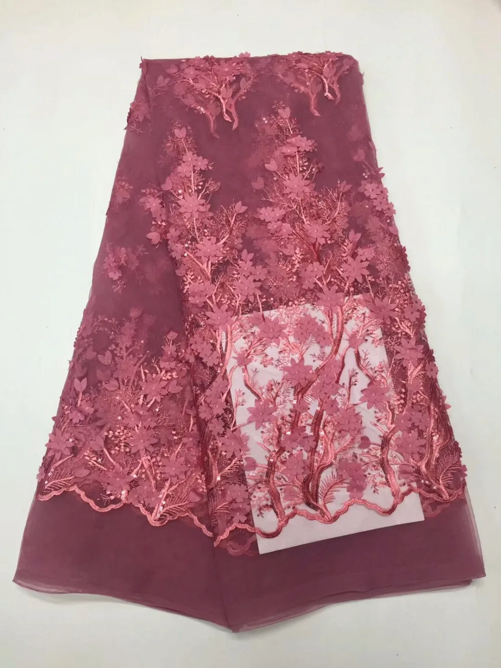

2018 Latest French Nigerian Laces Fabrics High Quality Tulle African Laces Fabric Wedding African French Tulle Lace sequins