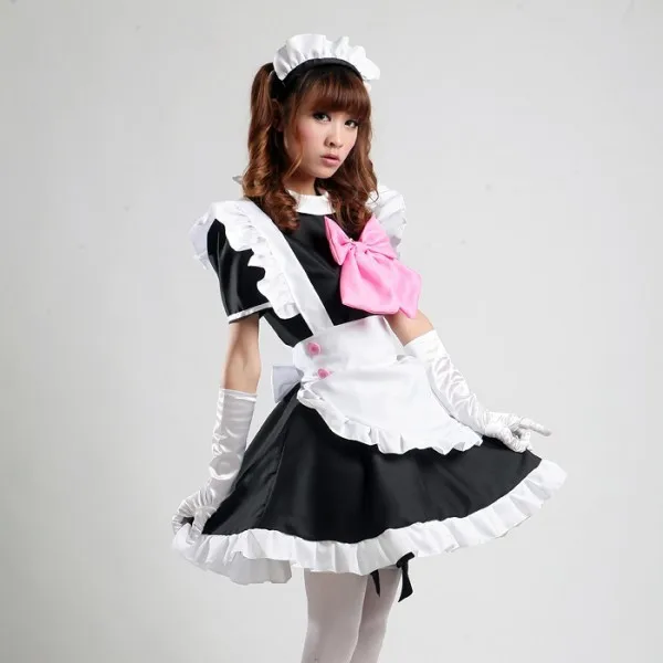 Шанхай история высокого качества женский девушка аниме костюм для косплея «Лолита» платье японские костюмы горничной Кофейня униформы