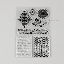 

Damask Background Stamps Clear Rubber Stamps Scrapbooking