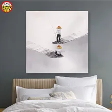 Картина по номерам художественная краска по номеру diy масло Китайский ручей гребля пейзаж работник ручной наполнение цвет фиксация Рыбак
