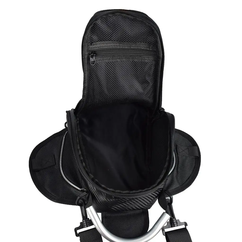 Premium Fuel Tank Bag Motorcycle Magnetic Outdoor Wallet Bags Nylon Bag for Motorcycle Dirt Bike Dual Sport Black 