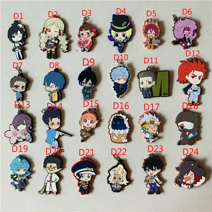 

[D] Clearance Sale Action Figure Rubber Key Chain Collection Bag Mobile Phone Pendant Toys for Children Christmas Gifts 3-5cm