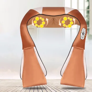 

Electric Massage Cape 16 Massage Heads Infrared Therapy Neck Back Waist Pain Relief Health Care Household Massager Device