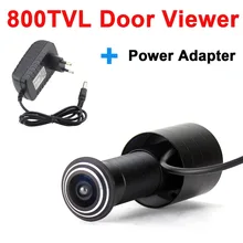 800TVL Color Door Eye Hole Peephole Video Camera wide angle Door Viewer add DV 12V1A Power