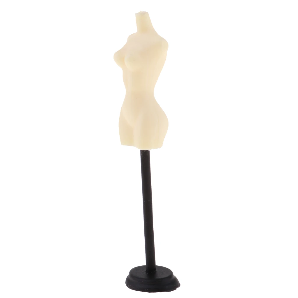 

1/12 Scale Doll House Miniature Mannequin Model Display Stand Decor Gold