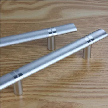 

128mm modern simple furniture handles matte silver kitchen cabinet drawer pull knob 5" two color dresser cupboard door handles