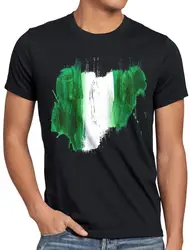 2019 Новое поступление Мужская модная нигерийская футболка Herren Sport WM EM Fahne National-Flagge Fan-Artikel Мужская футболка с длинными рукавами мужские