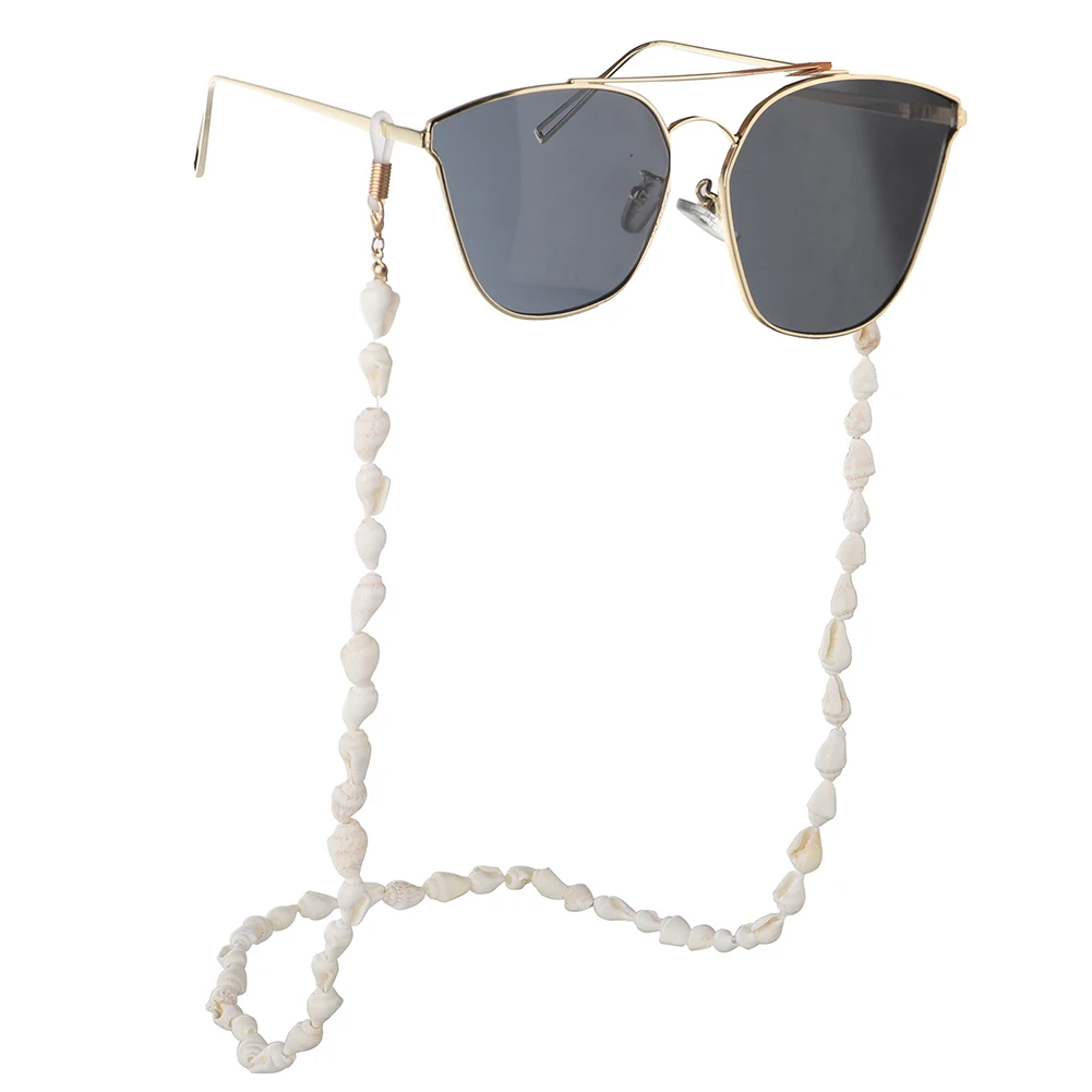 

New Sunglasses Chain Holder Small Conch Shells Sunglasses Reading Glasses Chain Cord Eyewear Holder Neck Strap Rope Conch Chains