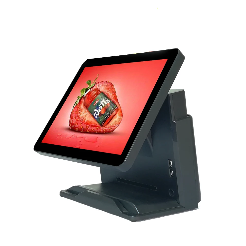 15 дюймовый сенсорный кассовый терминал операционная система Windows Pos емкостный