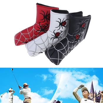 

Golf Putter Cover Headcover for Blade Golf Putter Golf Driver Head Cover Spider Silver Web Head Dustproof Covers