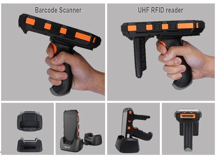 Coleta de Dados Leitor de Código de Barras Preço para Supermercados Android Computador Móvel Nfc Handheld Terminal 1d 2d qr Code Scanner 7.0 4g 3 High Quality Computador e Escritório
