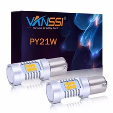 VANSSI 2 шт. супер яркий 1260lm Bau15s 7507 PY21W светодиодный лампы желтый/белый 21-SMD светодиодный поворотник мигалки лампы 12-24V