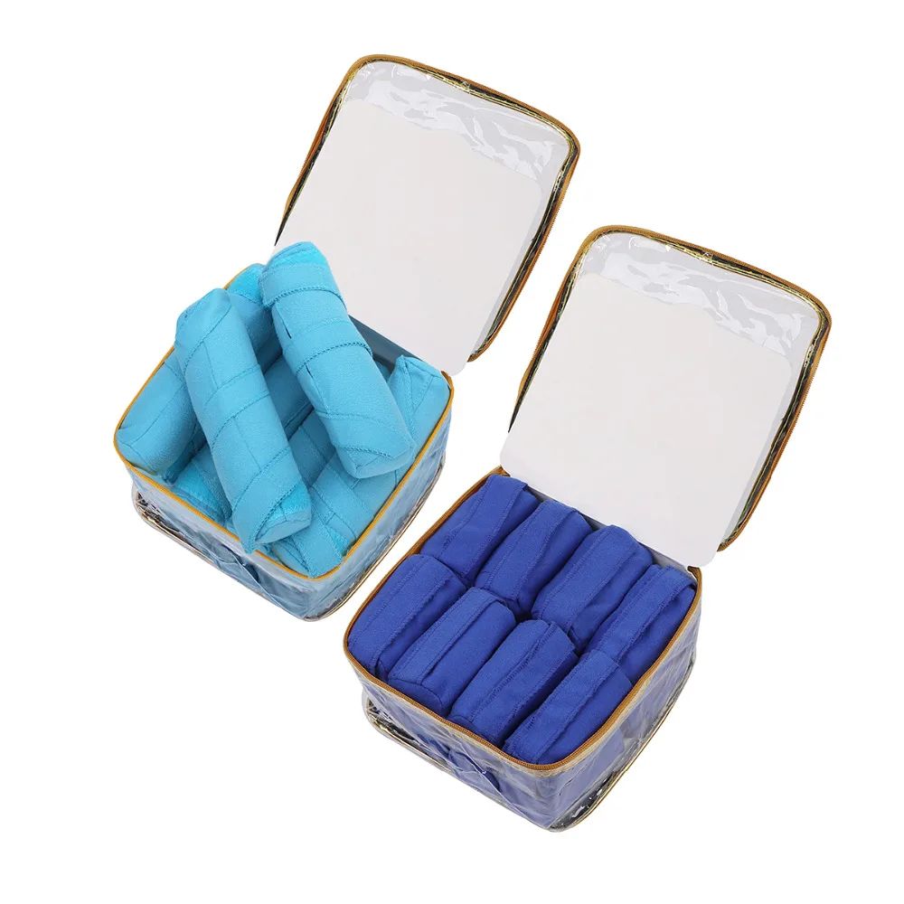 

8/16Pcs Hair Rollers Sleep Styler Kit Long Cotton Curlers DIY Styling Tools Blue Color Magic Hair Dressing Charming Hairstyle