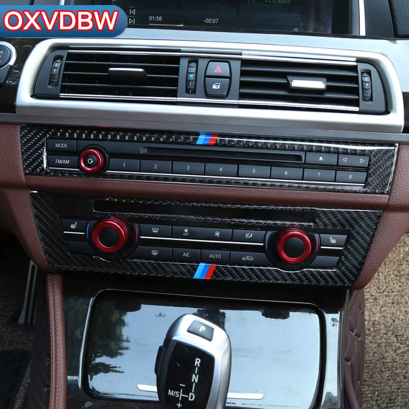 Для BMW F10 5 серии внутренняя отделка из углеродного волокна кондиционер CD панель