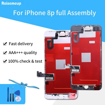

AAA Full set Complete Assembled Touch Screen LCD Display Replacement parts Digitizer Pantalla for iphone 8 plus with free ship