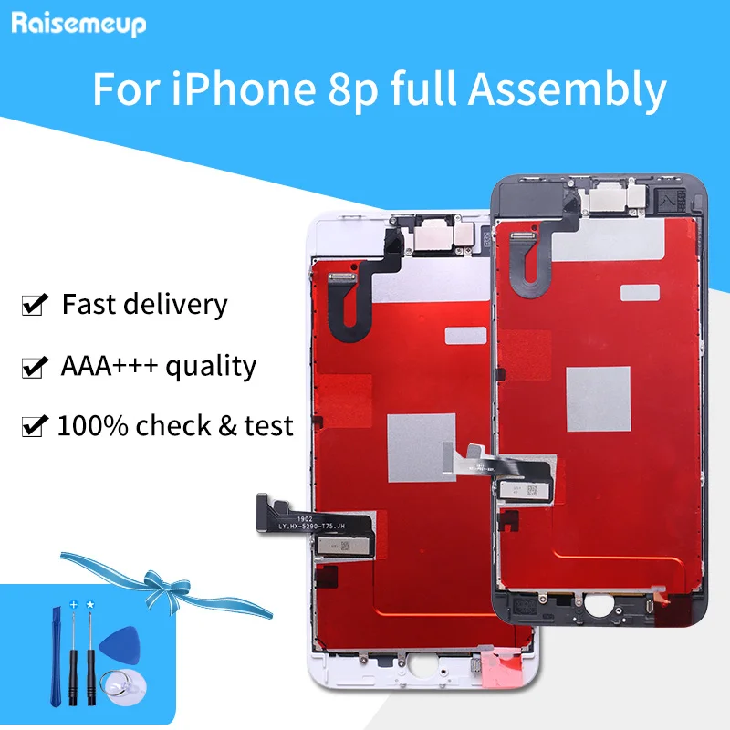 

Grade A+++ Complete Assembled Touch Screen LCD Display Replacement parts Digitizer Pantalla for iphone 8 plus with free ship