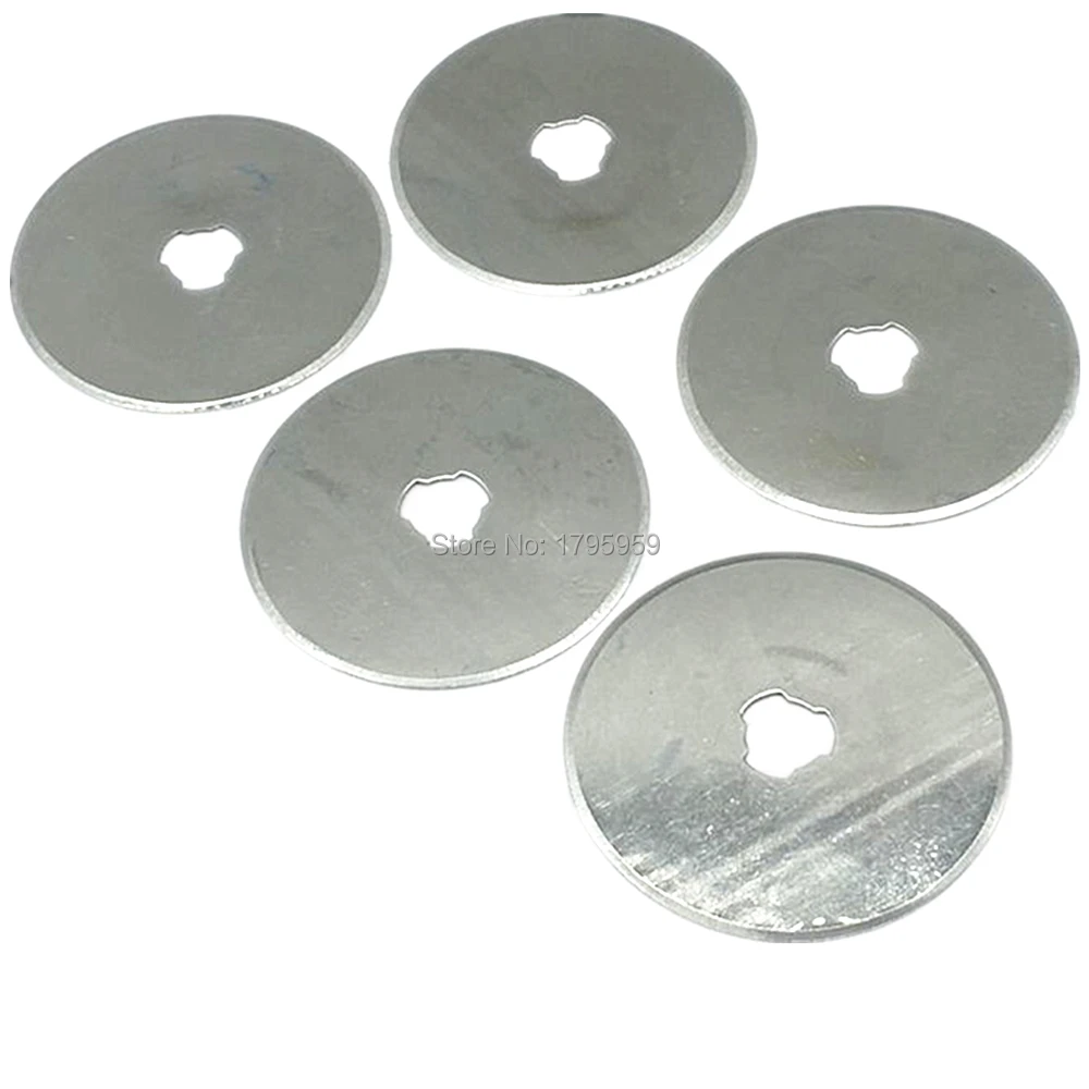 

5 pieces / lot 45mm Rotary Cutter Refill Blade Cutters Sewing Quilting Photos Fits Fabric Vinyl Cutting Craft Tools