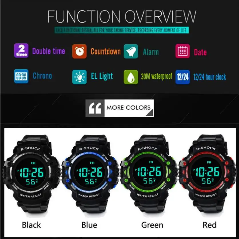 Спортивные часы montre digitale homme цифровые армейские мужские светодиодные