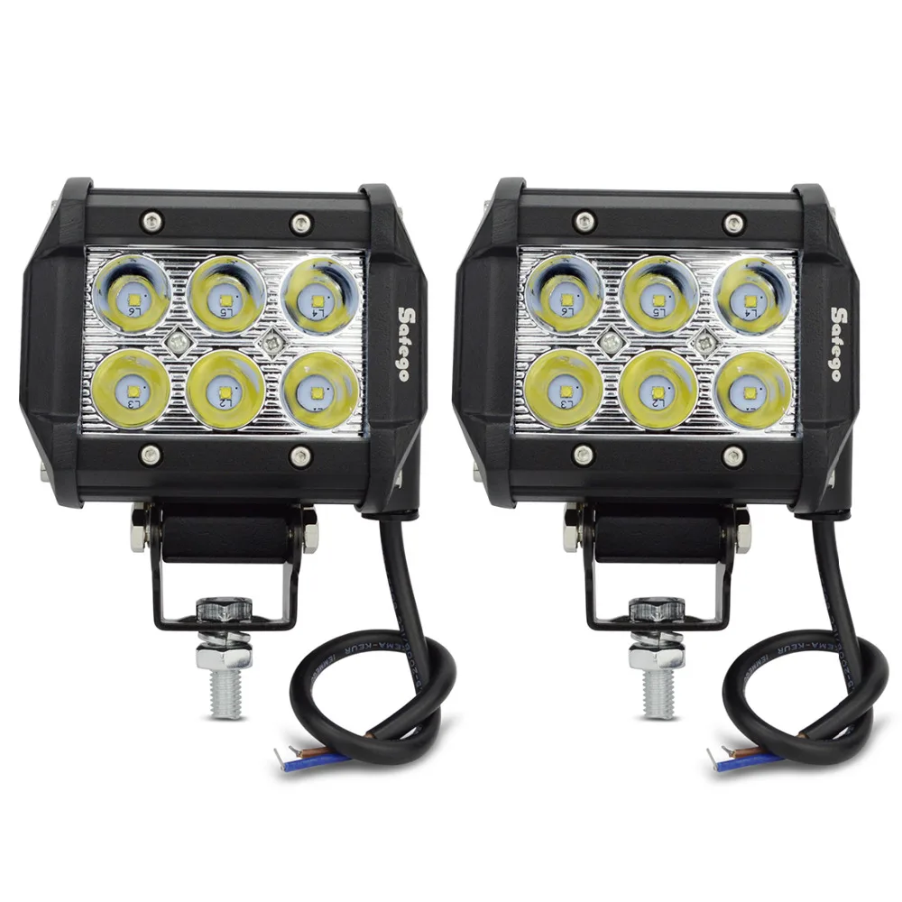 

2pcs LED tractor truck work lights worklight lamp 4inch 12V 18W led work light  18W cree led offroad 18W led light bar