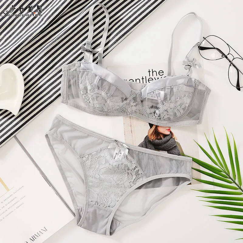 Ultra Thin Transparent Bra Brief Sets