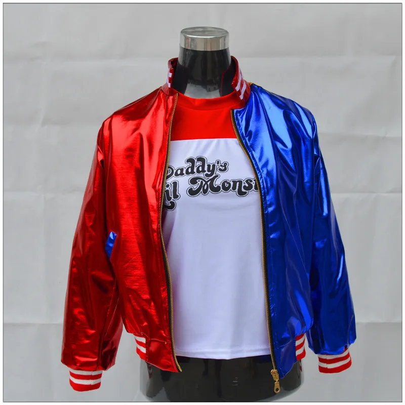 Harley Quinn Suicide Squad Jacket Costume Cosplay Movie Halloween Batman Coat