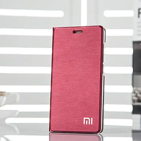 Для Xiaomi mi4 чехол, Роскошный кошелек со слотом для карт, винтажный кожаный чехол-книжка для Xiaomi Mi4 M4, чехол, сумка, держатель для карт, функция - Цвет: wine red