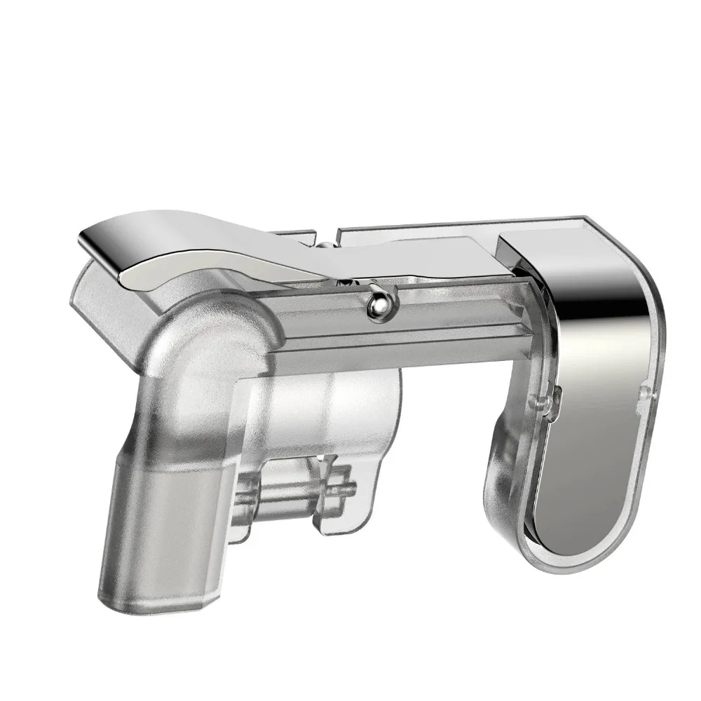 Yoteen Gold Finger Mobile Phone Metal Physical Joystick Fire Button Aim Key Buttons GOLD L1 R1 Trigger Transparent Silver