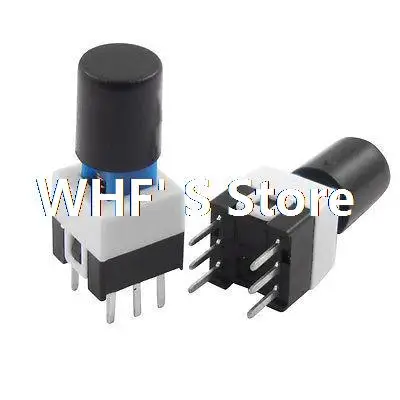 

10 Pcs 7x7x16mm Momentary Tact Tactile Push Button Switch Non Lock 6 Pin w Cap