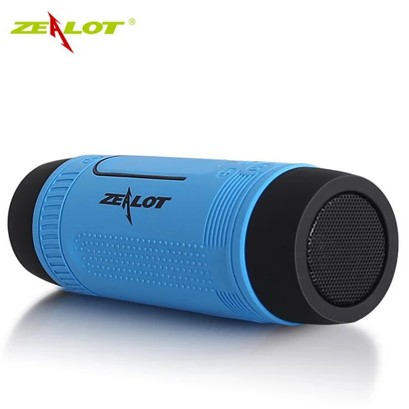 

ZEALOT S1 Waterproof bluetooth Speaker Wireless Portable Outdoor Speaker With LED Flashlight Support TF FM Radio For Phones PC