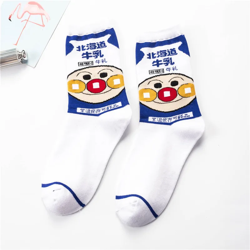 Новые милые женские Носки с рисунком Харадзюку, модные хлопковые креативные разноцветные забавные носки в японском стиле с фруктами, короткие женские носки kawaii - Цвет: 24