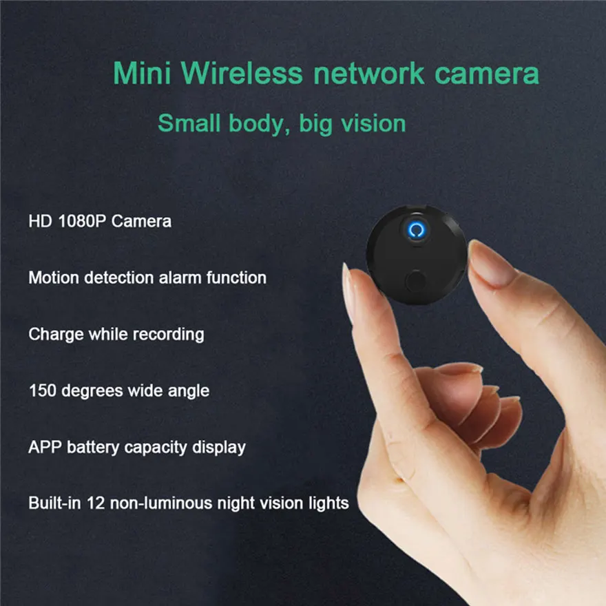 Умная Мини Wifi камера HD 1080P IP сетевая мини-видеокамера 12MP ИК ночного видения датчик движения DVR микро видеокамера