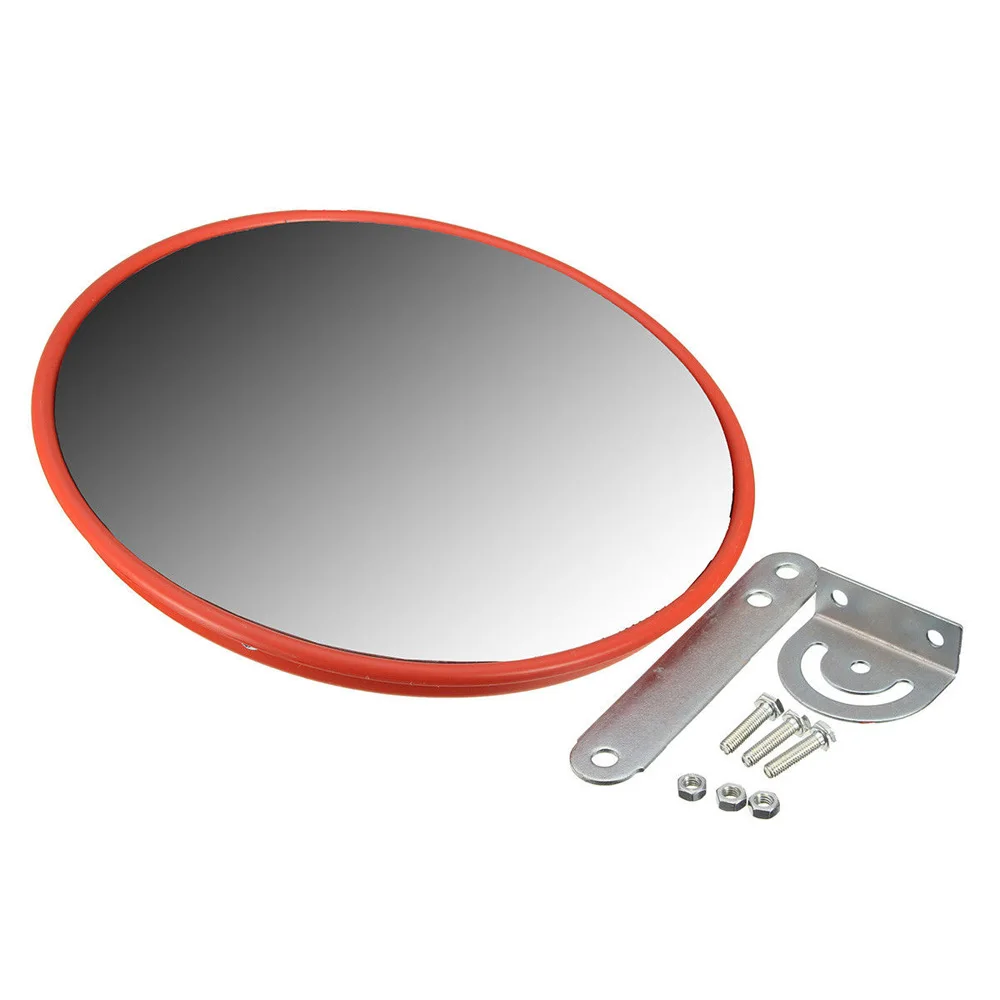 

30cm/12'' Wide Angle Security Curved Convex Road Mirror Traffic Driveway Traffic Signal Roadway Safety Safurance