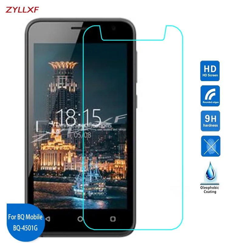 

For BQ Mobile BQ-4501G Fox Easy Tempered Glass Screen Protector Film 4.5 inch 9H 2.5D Safety Protective Film On BQS-4501G