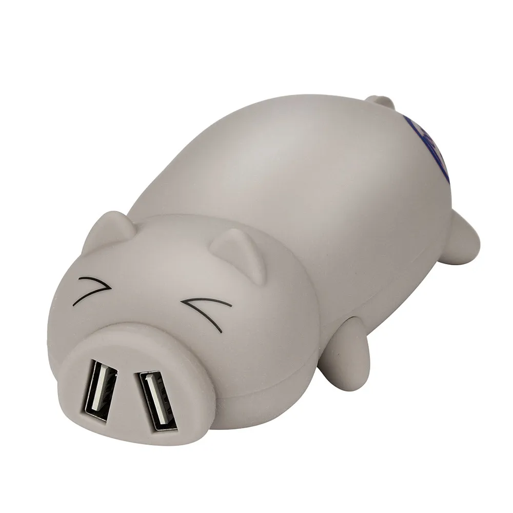 Восхитительный дизайн Piggy, портативный внешний аккумулятор с двумя usb-портами, 10000 мА/ч, портативный внешний аккумулятор, внешний аккумулятор, зарядное устройство, внешний аккумулятор