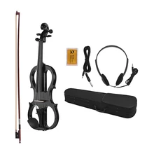 STARWAY Electric Violin 4/4 Basswood Brazil Wood violin electric Fitting with Bow Cable Rosin Carry Case White Black Violin Sets STARWAY Electric Violin 4/4 Basswood Brazil Wood violin electric Fitting with Bow Cable Rosin Carry Case White Black Violin Sets