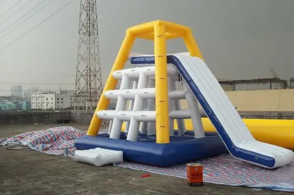 

HI Bouncia Inflatable water game inflatable floating water slide inflatable pool water slide with factory price for summer