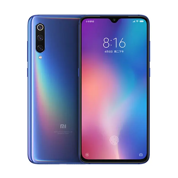 Глобальная ПЗУ Xiaomi mi 9 mi 9 8GB 128GB Смартфон Snapdragon 855 Octa Core 6,3" 1080 P AMOLED дисплей 48MP Тройная камера - Цвет: Blue