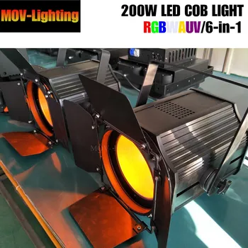 

free shipping RGBwauv COB aluminum case led par light 200w super power Module led Par Lighting