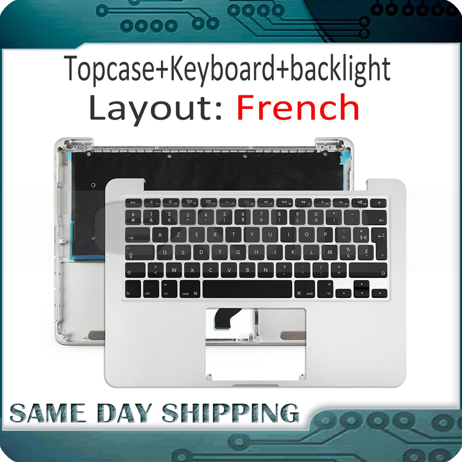 661-02361 для Macbook Pro 13 &quotRetina A1502 французский Topcase клавиатура Francais Azerty версия и