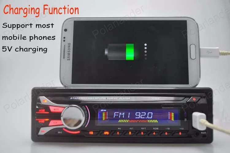 New12V автомобильный аудио FM радио bluetooth MP3 аудио плеер с USB/SD MMC bluetooth Автомагнитола отдельная Съемная передняя панель