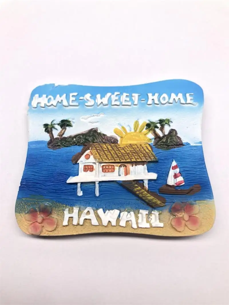 Креативные магнитные магниты на холодильник, американские туристические сувениры, Гавайи, Лас-вегасы, LOS AMGLES, магнитные наклейки на холодильник, домашний декор - Цвет: J