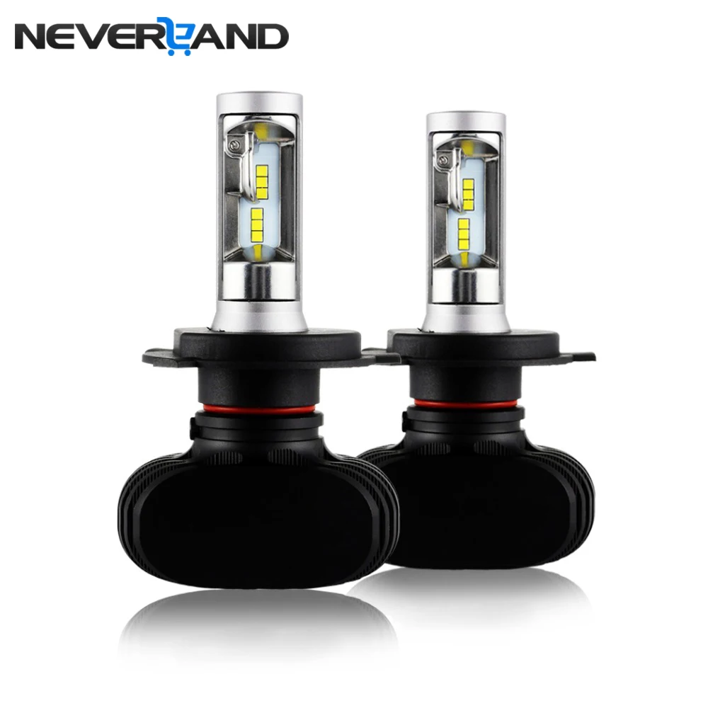 NEVERLAND 8000LM 50W 6500K комплект автомобильных светодиодных фар лампы H4 H7 H11 H1 9005 HB3 9006 HB4 880 881 9V 32V автомобильные аксессуары