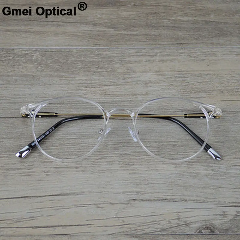 

Gmei Optical Ultra-Light Transparent Eyeglasses Frame for Men and Women Prescription Spectacles Eyewear Glasses A9084