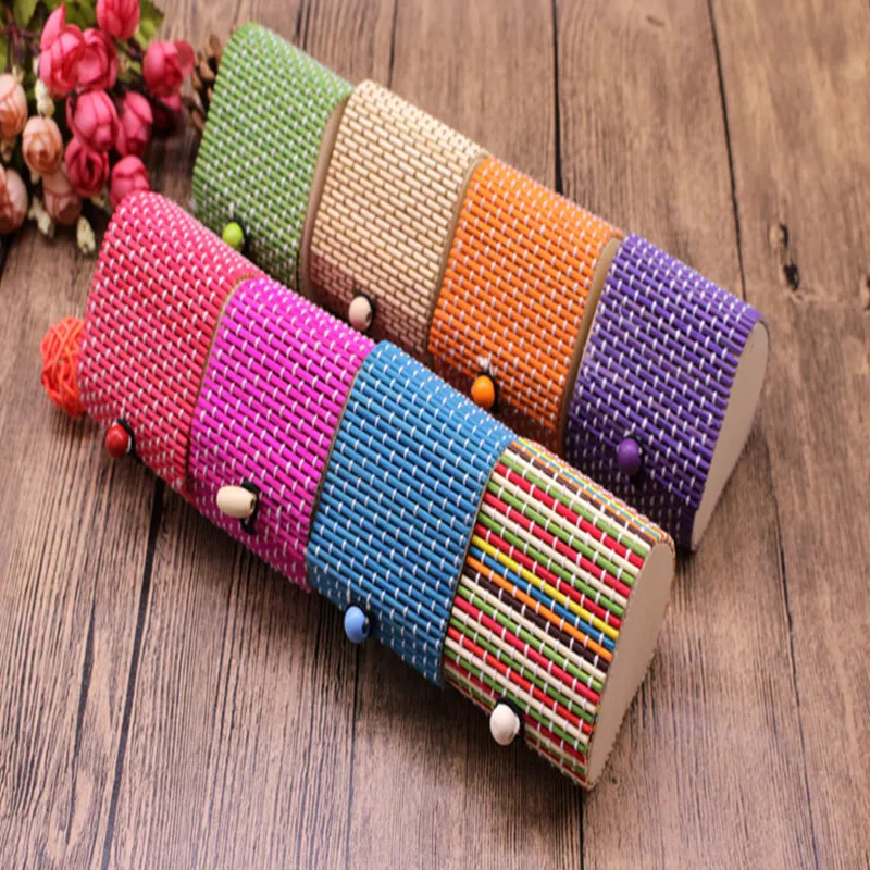 Multi color wedding and party creative bamboo chocolate box christmas candy box heart bamboo box jewelry gift box candy boxes (2)