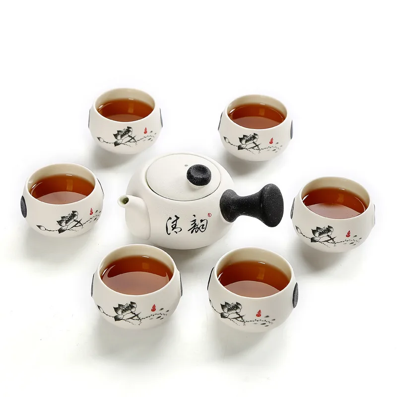 Набор "Кунг-фу" из костяного фарфора чайный сервиз фарфор набор для чая китайские традиции Gai Wan чайная чашка, чай комплекты Gaiwan Чай набор горшочков, послужат прекрасным подарком для друзей
