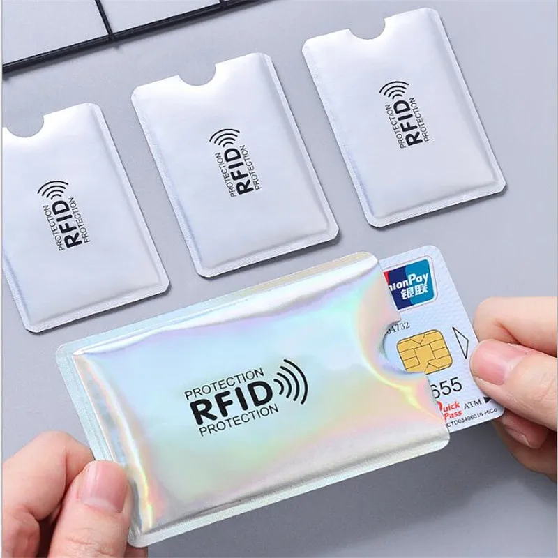 5 шт., анти-Rfid, кредитный держатель для карт, банк, Id карта, сумка, Обложка, держатель, идентификационный защитный чехол, портативный держатель для визиток