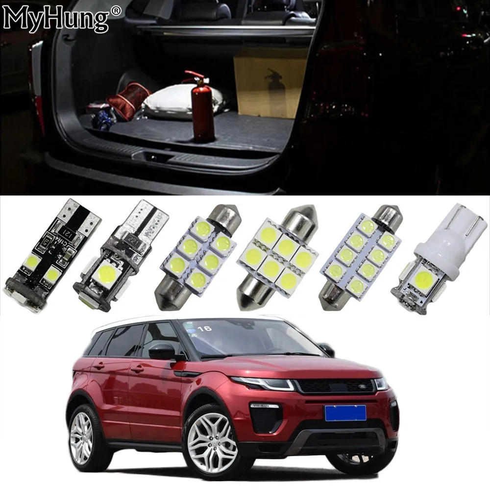 

For Land Rover Freelander Evoque Car Led Headlight Bulbs Replacement Bulb Dome Map Lamp Light Bright White T10 36mm 42mm 12PCS